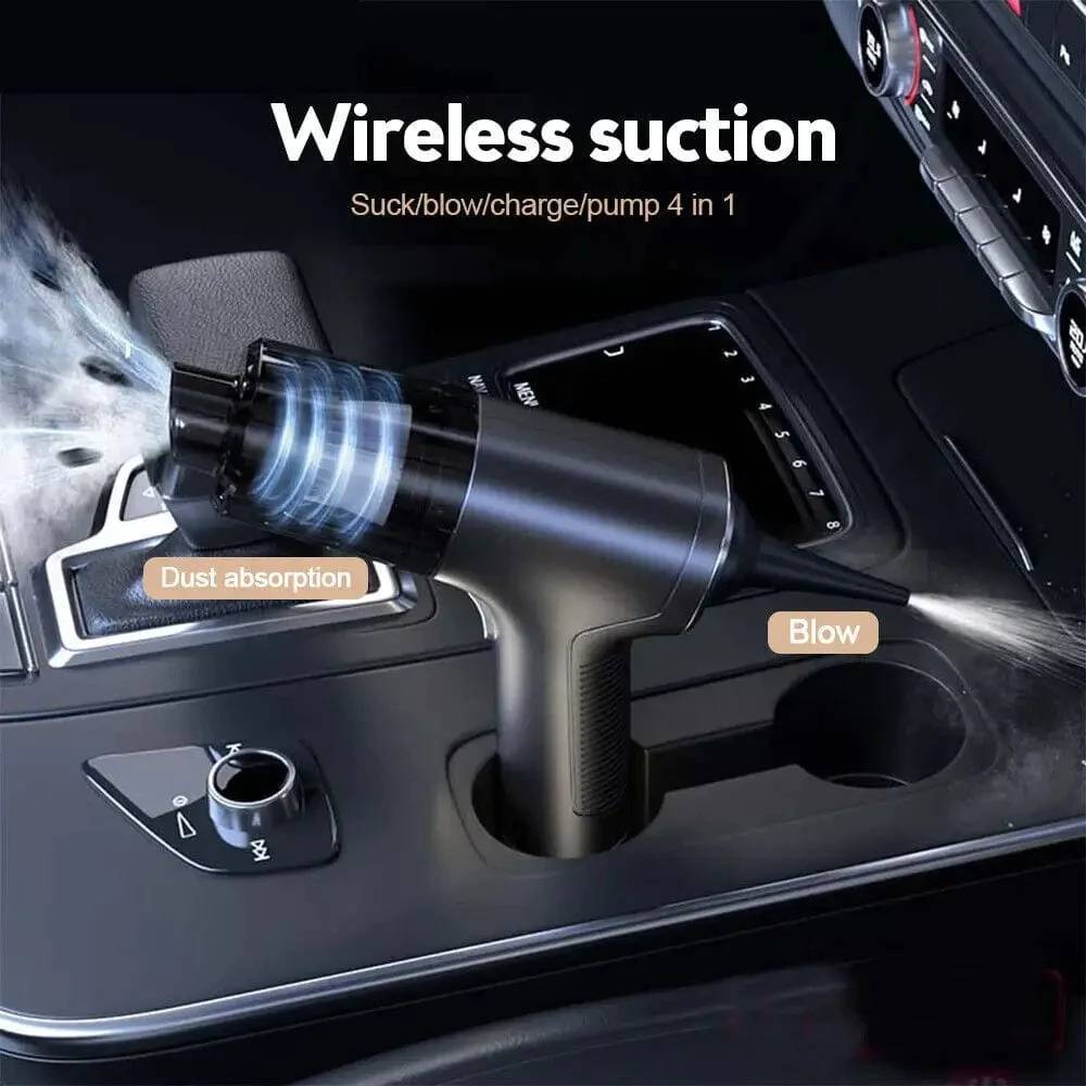 5-in-1 Cordless Car Vacuum Cleaner - High-Power 5000PA Suction, Brushless Motor